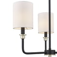 thumbnail image 2 of Millennium Lighting  Chelsea Chandelier Ceiling Fixture in Matte Black Modern Gold 3 Light, 2 of 4