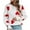 White, variant on Wancir Women Heart Print Sweater Romantic Oversized Knitted Shirt Valentine's Day Love Graphic Long Sleeve Pullover Top