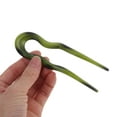 thumbnail image 5 of Unique Bargains 1 Pc Chignon Pin Wave U-shaped Hair Hairpin for Women Dark Green, 5 of 5