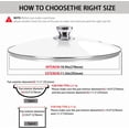 thumbnail image 2 of 11 Inch Tempered Glass Lid Replacement Cover for Inches Cookware, 11" Skillets, Round Cast Iron, Pots, Pans, 2 of 3