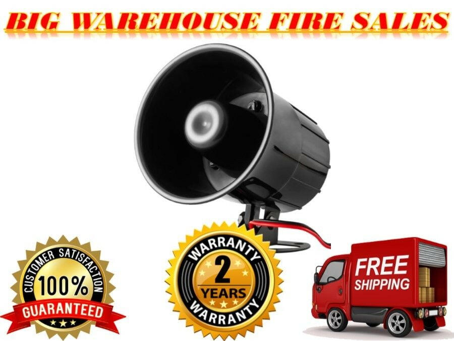 Absolute Car Alarm System Viper Scytek Autopage Loud Mini Siren Speaker