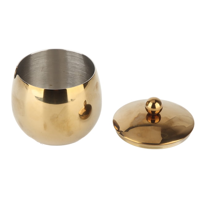 304 Stainless Steel Container, Cute Sugar Bowl With Lid, Dishwasher Safe for Kitchen Counter, Table, Coffee Maker, Family, Hotel, Cafe, Party, Restaurant and More