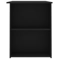 thumbnail image 3 of vidaXL Desk Black 110x60x73 cm Engineered Wood, 3 of 4