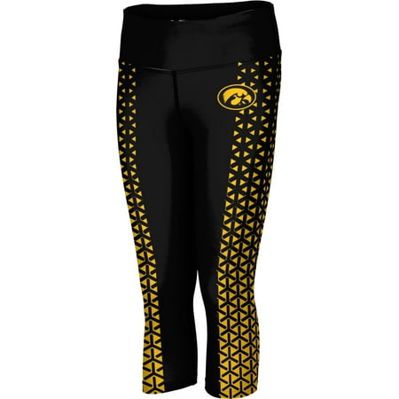 Capri Length Footless Tight - ProSphere Women's University of Iowa Geometric Capri Length Tight (Apparel)