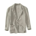 thumbnail image 1 of Men's Business Casual Suit Jacket Loose Fit Fashion Solid Color Layering Top, 1 of 5