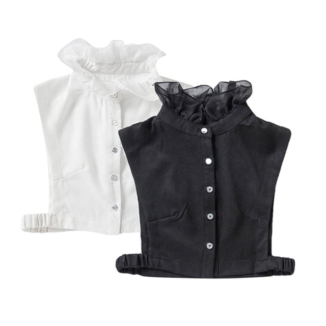 TISHITA 2 Pack Ladies Fake Collar Pan False Collar Sweater Accessory