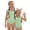 #A09-Cyan, variant on Baby Girl Swimsuit Pineapple Graphic One Piece Swimsuits for Little Girls Ruffled Stretchy Girls Bathing Suit