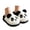 White, variant on Otqutp Panda Plush Animal Slippers for Boys Girls Cute Soft Sole Indoor Slippers Autumn Winter Kids Home Warm Slippers