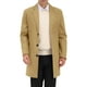 thumbnail image 1 of Abrigos de hombre INSPIRE CHIC de color sólido con cuello de muesca, de un solo botón, abrigo largo de invierno M color caqui, 1 of 7