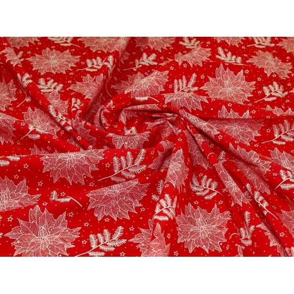 Minerva 100% Cotton Fabric Red - per yard