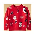 thumbnail image 2 of Children Cartoon Basic Jumpers Christmas Style Winter Thick Sweater Daily Outfit, 2 of 9