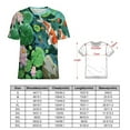 thumbnail image 2 of Lucky Koi Fish Lotus Leaf Women's T-Shirt Short Sleeve T Shirts Tops Tee Ladies Loose T, 2 of 6
