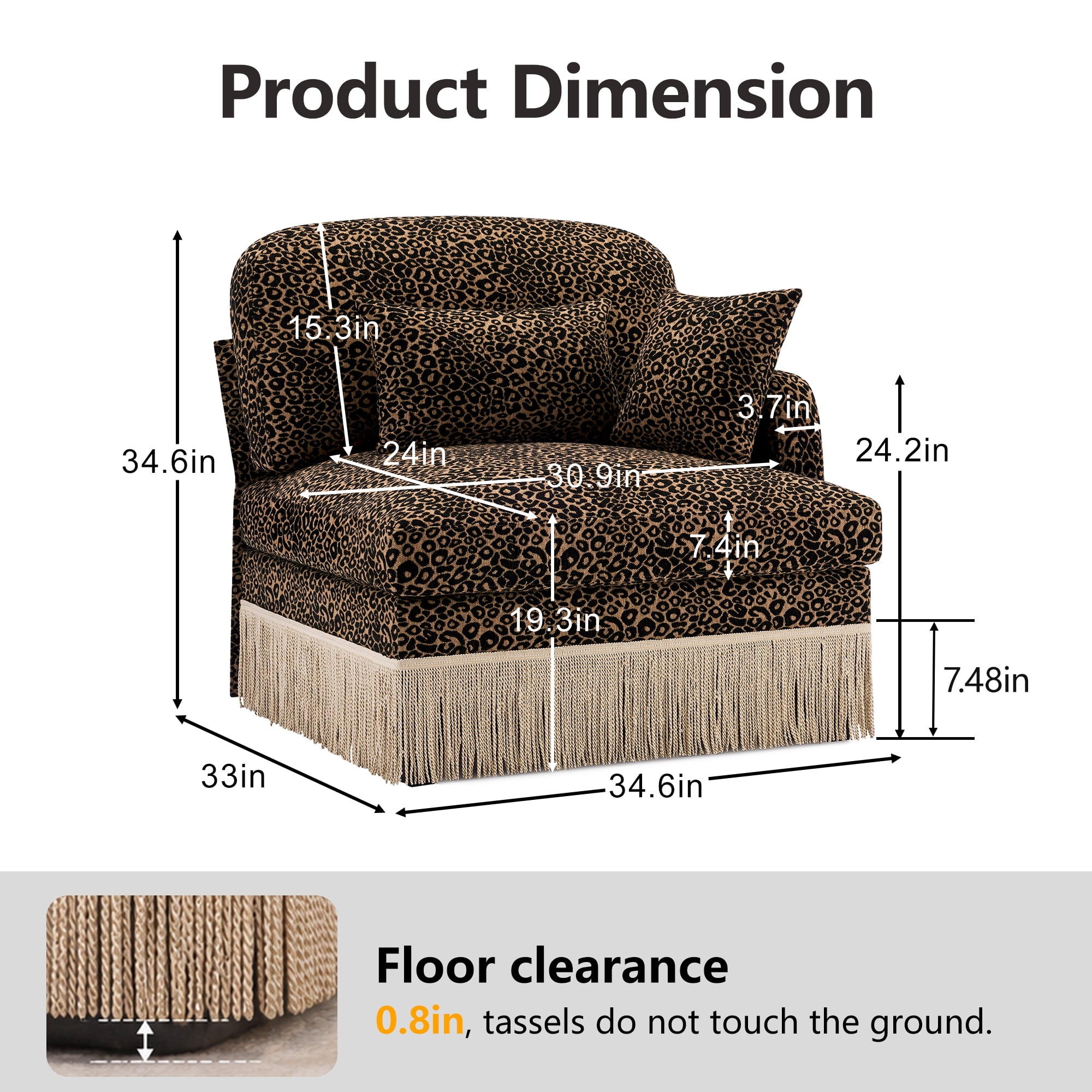 Modular Sectional Sofa Right Arm Chair Module, DIY Sofa Component, Custom Configuration Couch Piece