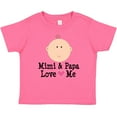 thumbnail image 3 of Inktastic Mimi and Papa Love Me Baby Girl Girls Baby T-Shirt, 3 of 5