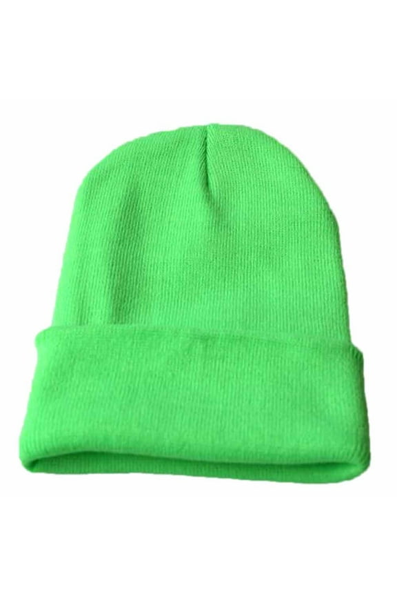 Beanies Hats Men Hat Warm Unisex Hop Hip Ski Knitting Winter Caps Wool Beanie Winter Hats for Women Green
