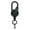 Black, variant on Callipe Retractable Keychain with Compass Steel Wire Carabiner Badge Reel Holder Clip Key Ring Heavy Duty Outdoor Camping Climbing Anti-lost Buckle
