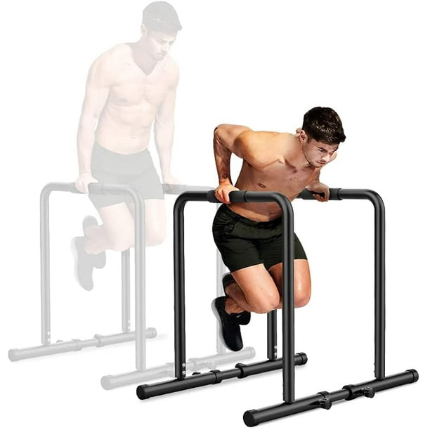 Yoleo Adjustable Dip Bar 500lbs Dip Station Portable Functional