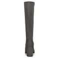 thumbnail image 4 of BLISSFUL STEP Valentine's Women's Knee High Boots Side Zipper Faux Suede Block Chunky Heels Gray 7, 4 of 8