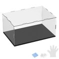 thumbnail image 1 of Caja de Exhibición de Acrílico de 1 Paquete, 11.8x7.9x5.9 Pulgadas/30x20x15cm Caja de Exhibición Transparente de Acrílico con Base de Madera Negra [Negro, Transparente], 1 of 6
