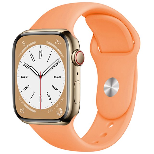 Correa de silicona para Apple Watch Band 49mm 45mm 44mm 42mm 41mm 40mm 38mm correa de reloj pulsera iWatch Series 8 7 6 5 4 3 SE banda Dengxun unisex