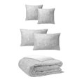 thumbnail image 5 of 6ix Tailors  Perry Silver King Size Comforter & 2 Pillow Shams Set - 5 Piece, 5 of 5