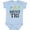 AE-Light Blue, variant on Triathlon Sports Quote Must Tri Boys or Girls Baby Bodysuit