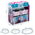 Disney Frozen II Design and Store 6 Bin Toy Organizer by Delta Children