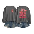 thumbnail image 1 of VBARHMQRT Chandail à Capuchon d'Automne Chandail à Capuchon pour Femme Erreur Sans Importance Automne Motif Mignon T-Shirt Nouveauté Col Rond Manches Longues Haut, 1 of 3