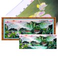 thumbnail image 1 of Hilo Algodón Ecológico Bordado Punto Cruz Con Paisaje Impreso 11CT 250x112cm DQrwqpou, 1 of 9