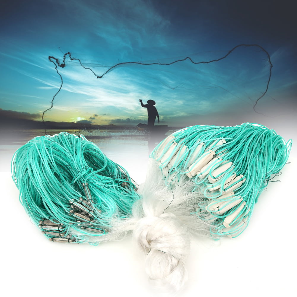 Nylon 3Fingers Fish Throw Tool Fishing Cast Net Reasonable Structure Lightweight Easy to Throw for Lakes 30m Fishtail Pendant