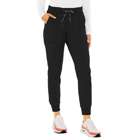 

MED COUTURE Women Jogger Yoga Pant Color: Black Size: XL (7710-BLAC-XL)