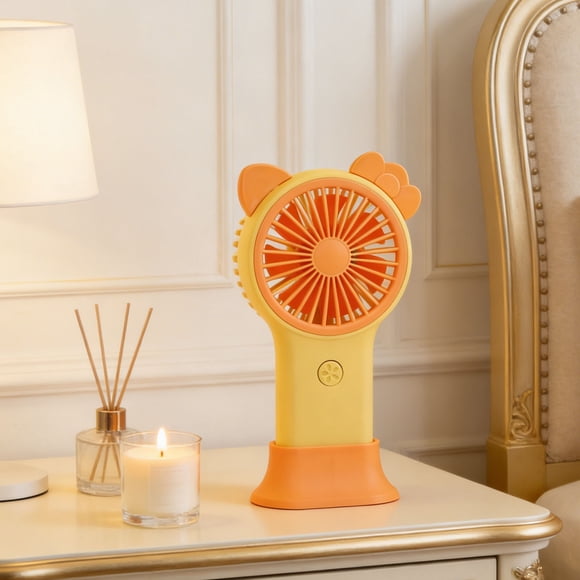 EGNMCR Fan, Ceiling Fan, Desk Fan, Portable Fan Mini Cats-shaped Colorful Light Rechargeable Fan Pocket-sized Portable USB Handheld Fan Small fan