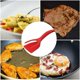 thumbnail image 4 of Espátula para bistec para huevos fritos, multifunción, 2 en 1, antiadherente, pinzas para hornear para utensilios de cocina, accesorios de cocina (rojo) 2 piezas, 4 of 4