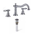 thumbnail image 1 of American Imaginations AI-33691 3H8-in. CUPC Approved Lead Free Brass Faucet Set In Chrome Color - Drain Incl., 1 of 1