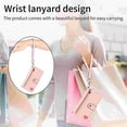 thumbnail image 4 of Wallet Case for Samsung Galaxy S25 Ultra Women Men, Durable PU Leather Magnetic Flip Lanyard Strap Wristlet Zipper Card Holder Kickstand Wallet Phone Case Cover Full Body Protection, Pink, 4 of 10