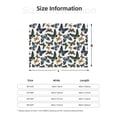 thumbnail image 5 of Uemuo Watercolor Butterflies Printed Throw Blanket for Couch, Fluffy Fuzzy Blankets for Bed, Sofa, Cozy Flannel Faux Fur Blanket-60"x50", 5 of 6