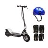 Razor E325 Electric Motorized Scooter, With Youth Helmet, Elbow & Knee Pad Set