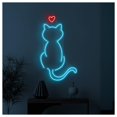 thumbnail image 2 of Letrero De Neón Corazón Gato, Ideal Para Decorar La Habitación Los Niños Brillo Ajustable 45cm, 2 of 3