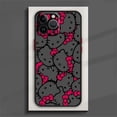 thumbnail image 3 of Funda de teléfono Sanrio Hello Kitty para iPhone, 15, 14, 13, 12, 11 Pro Max, mini, XS, XR, X, 8, 7, 6 Plus, SE, cubierta translúcida esmerilada de TPU, 3 of 5