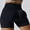 Black, variant on Sociala Butt Lifting Tummy Control Workout Shorts for Womens Wide Waisted Yoga Shorts