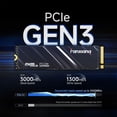 thumbnail image 2 of fanxiang SSD 512GB M.2 NVMe SSD PCle 3.0x4 2280 Internal Solid State Drive SLC Cache 3D NAND up to 3000MB/s for Laptop and PC Desktops S501Q, 2 of 7