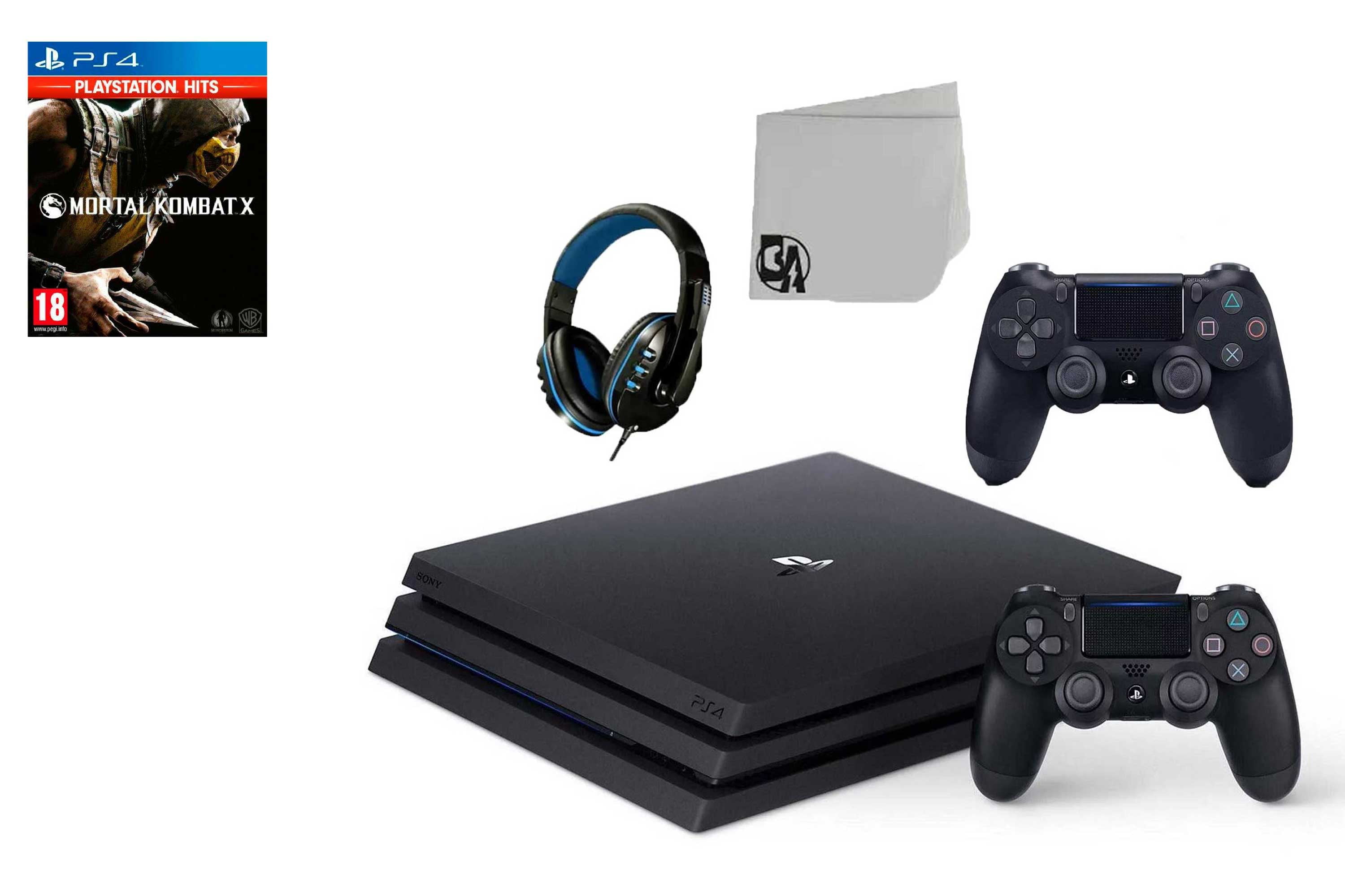Sony PlayStation 4 Pro 1TB Gaming Console Black 2 Included with Call Duty Ghosts BOLT AXTION Bundle Used - Walmart.com