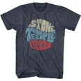 thumbnail image 1 of Stone Temple Pilots Circular Text Navy Heather Adult T-Shirt 5Xl, 1 of 2