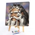 thumbnail image 2 of Wdftyju Gato viejo pintura al óleo por números Kits DIY pintado a mano sobre lienzo cuadro de arte de pared Wdftyju 6ty6tt5hk2lz3qr5, 2 of 9