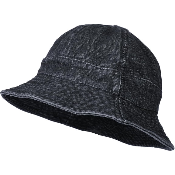 Washed Cotton Bucket Hat for Women Men, Summer UV Protection Sun Hat Foldable Breathable Vintage Fisherman Hats for Hiking Beach Holiday