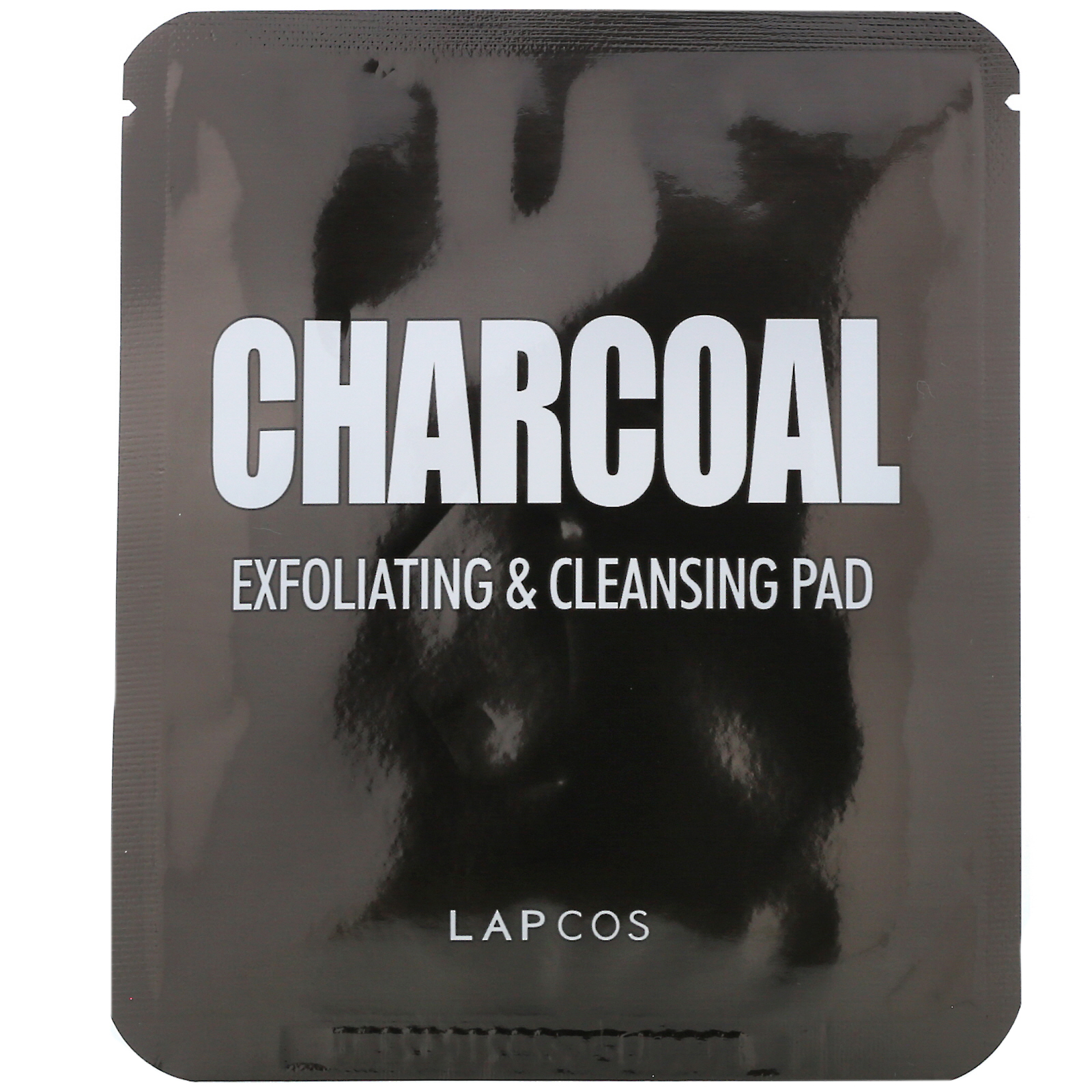 Lapcos Charcoal, Exfoliating & Cleansing Pad, 5 Pads, 0.24 fl oz (7 g