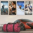 thumbnail image 5 of Easygdp Pink Glitter Travel Duffle Bag,Carry on Bag Travel Bags Gym Bag Carry On Luggage Bags, 5 of 6
