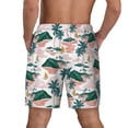 thumbnail image 4 of Haiem Hawaii Palms Mens Swim Trunks with Compression Liner 2 in 1 Swimming Shorts Stretch Swimwear Quick Dry,Board Shorts-X-Large, 4 of 9