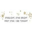 thumbnail image 1 of Design With Vinyl Starlight, Star Bright Artwork First Stat See Tonight Wall Decal for Family - Themed Décor - Size: 23 In x 7 In, 1 of 3