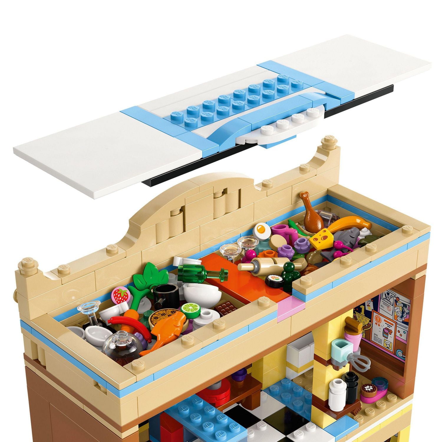 LEGO Friends Restaurant and Cooking School Toy Building Set - Restaurant Pretend Play Set for Kids, Girls and Boys, Ages 8+ - with 4 Minidolls, Cat Figure, and Scooter - Birthday Gift Idea - 42655